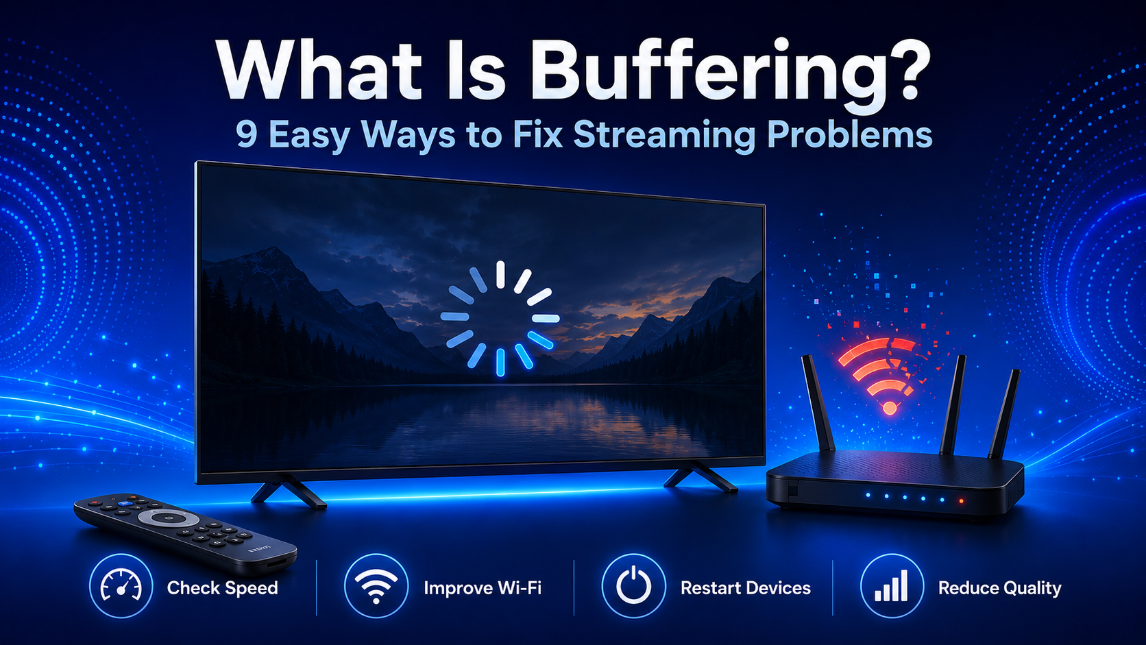 Buffering problem affecting video streaming on a smart television